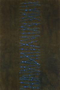 『青の痕跡』2018.1  45×30×3.4cm